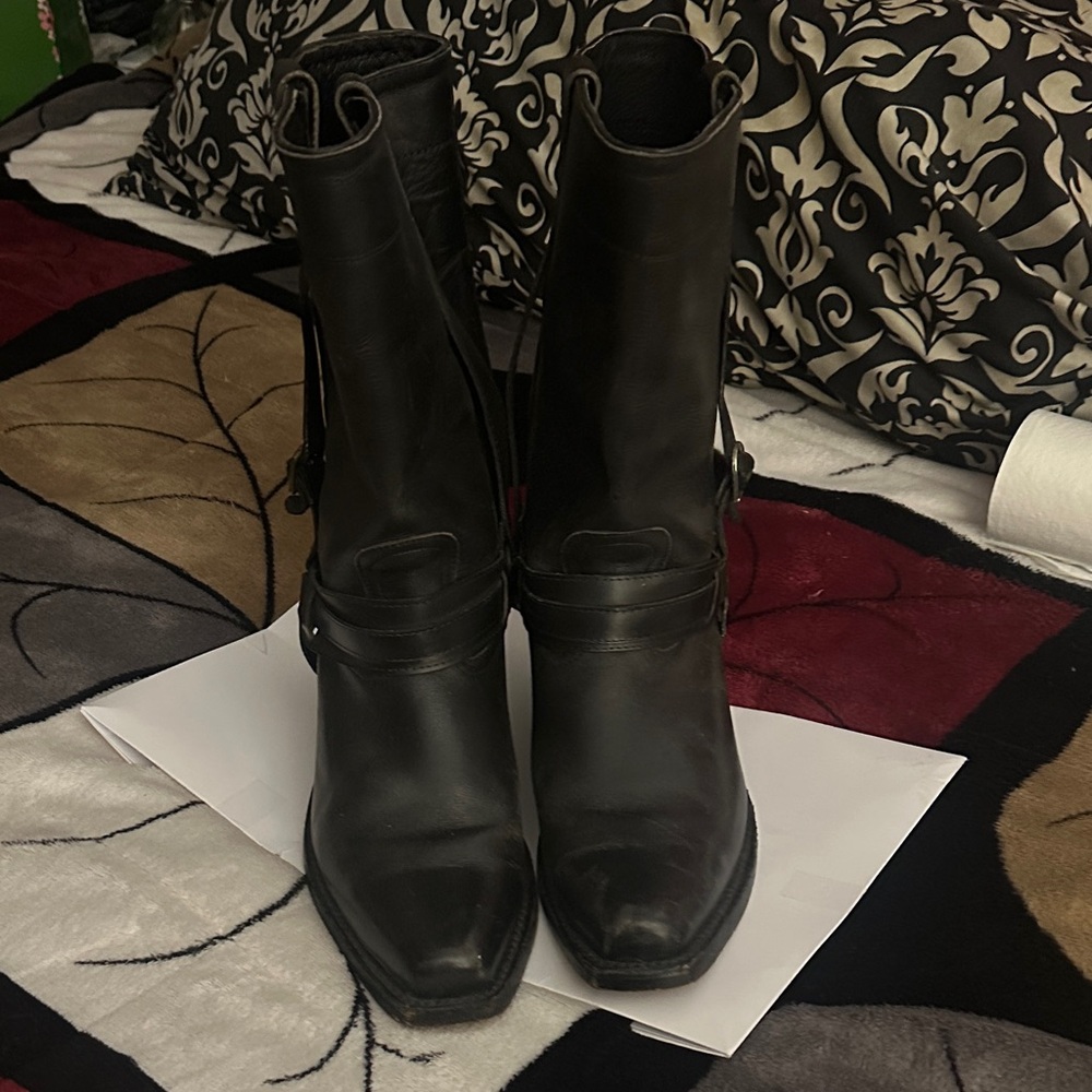 Black Leather Boots